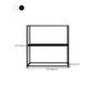 Metal Etagere Bookshelf Contemporary Open Back Bookcase with Shelves