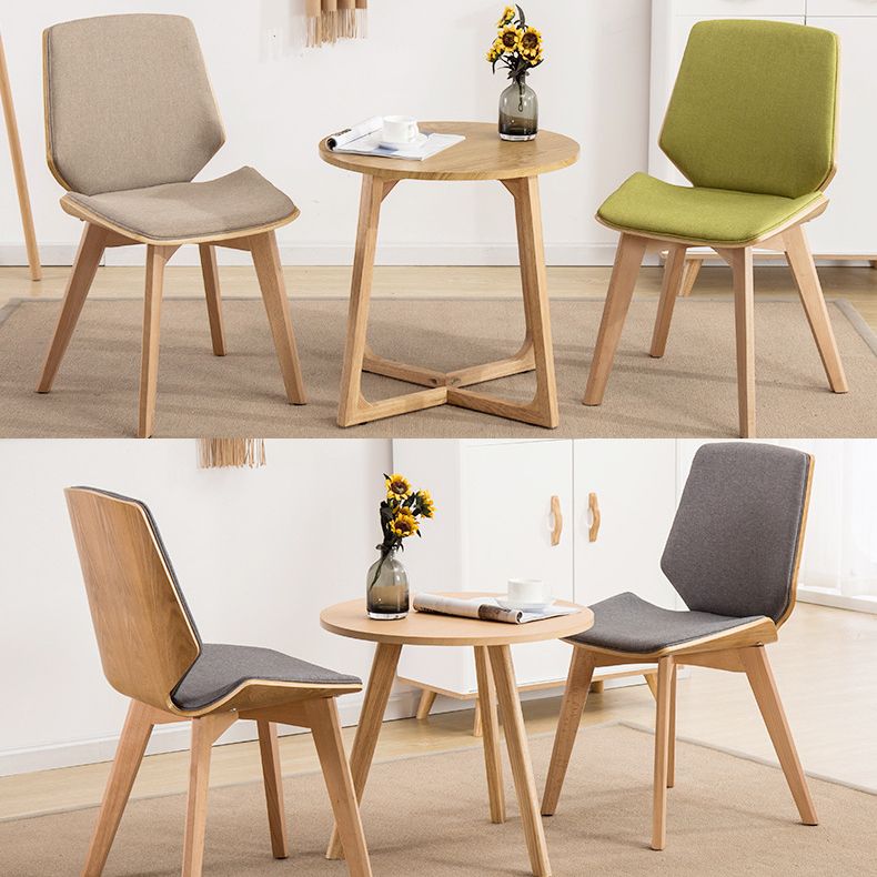 Wood Kitchen Dining Room Chair Contemporary Style Solid Back Side Chairs Clearhalo ' kitchen&dining_furn' 'Dining Chairs' 'Dining Tables & Seating' 'dining_chair' 'Furniture' 'furniture_dining_chair' 'Kitchen & Dining Furniture' 'kitchen' 1200x1200_c7d96601-c390-4bce-970a-0a33917eb89a
