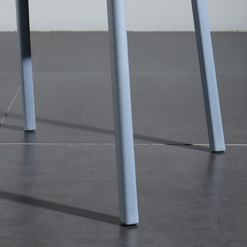 Silla de plástico de la parte posterior abierta moderna silla de brazo de plástico para el dormitorio