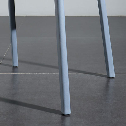 Silla de plástico de la parte posterior abierta moderna silla de brazo de plástico para el dormitorio