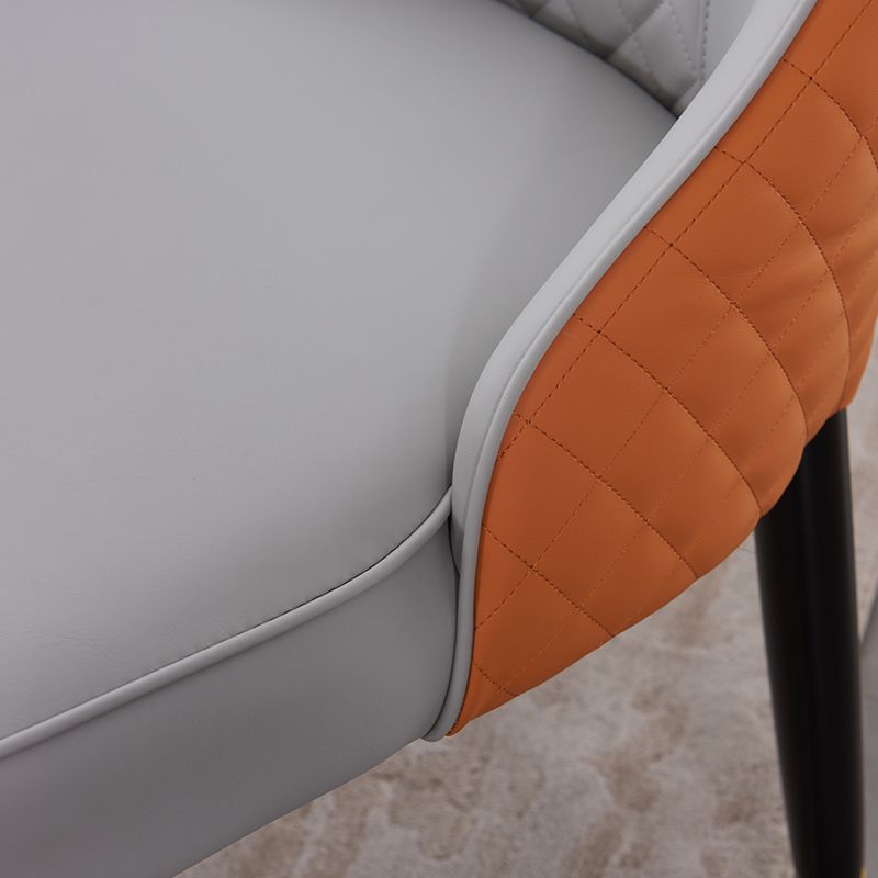 Scandinavian Style Metal Chair Kitchen Dining Parsons Chair (Set of 2) Clearhalo ' kitchen&dining_furn' 'Dining Chairs' 'Dining Tables & Seating' 'dining_chair' 'furn' 'furn_dining_chair' 'Furniture' 'furniture_dining_chair' 'Kitchen & Dining Furniture' 'kitchen' 1200x1200_c7dcc15f-6632-45f1-b1f1-21bc40160da6