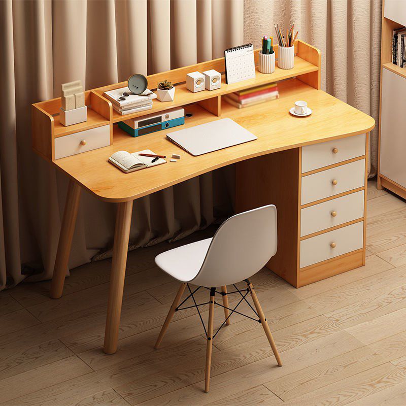 MODERNA Freeform Desk Office Home Desa di scrittura in legno artificiale con cassetto