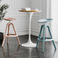 Nordic Low Back Counter Bar Stool Plastic Bar Stool for Home