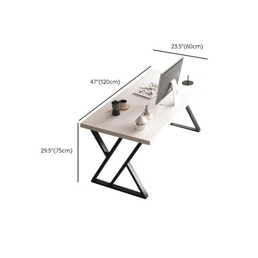 Rectangular Solid Wood Office Desk Antique Finish Computer Desk Clearhalo 'furn' 'furn_office_desk' 'Furniture' 'Office Desks' 'Office Furniture' 'office_desk' 1200x1200_c7df91d3-44cb-4c6a-8a82-cf4764fedc35