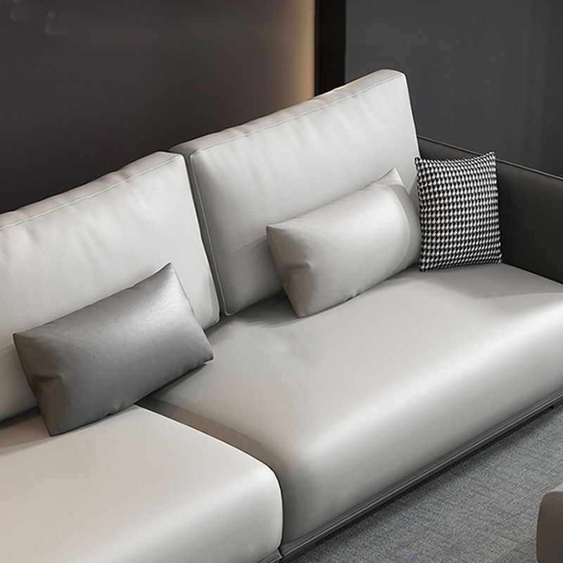 Soupchoir à dos en vrac Sofa moderne du milieu du siècle du siècle en gris