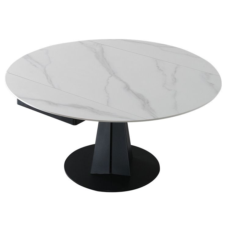 Modern Kitchen Dining Room Set with Sintered Stone Top and Black Base Dining Furniture Clearhalo 'Dining Room Sets' 'Dining Tables & Seating' 'dining_room_set' 'furn' 'furn_dining_room_set' 'Furniture' 'furniture_dining_room_set' 'Kitchen & Dining Furniture' 'kitchen&dining_furn' 'kitchen' 1200x1200_c7e07280-26e0-49a8-953c-e58589b769a5