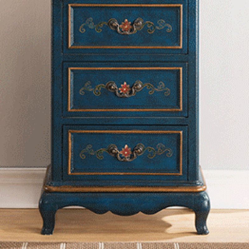 Moderno rettangolo del torace della staffa in legno gambe mobile laterale con porte