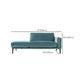 Living Room Chaise Square Arms Modern Chaise Lounge with Velvet Upholster Clearhalo 'Chairs & Seating' 'Chaise Lounge' 'chaise_lounge' 'furn' 'furn_chaise_lounge' 'Furniture' 'Living Room Furniture' 1200x1200_c7e1f176-23cf-4cb0-8031-1c411fa61fd7