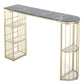 Glam Pub Height Dining Table Stone Top Pub Table for Dining Room Clearhalo 'Bar Furniture' 'Bar Tables' 'bar_tables' 'furn' 'furn_bar_tables' 'Furniture' 'Kitchen & Dining Furniture' 1200x1200_c7e3e314-04be-4b7f-8c59-e24941d9fb18