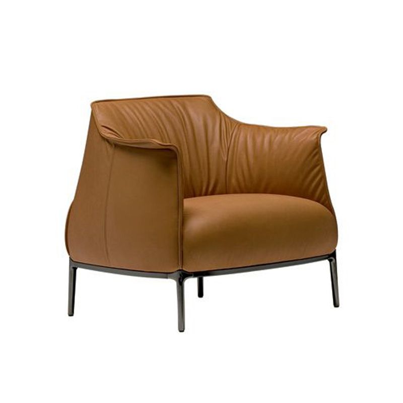 33.86"L x 33.06"W x 30.71"H Modern Tight Back Flared Arms Barrel Chair Clearhalo 'Accent Chairs' 'accent_chairs' 'Chairs & Seating' 'furn' 'furn_accent_chairs' 'Furniture' 'Living Room Furniture' 1200x1200_c7e42de0-7025-4da6-a22f-ce4ebeb588fa