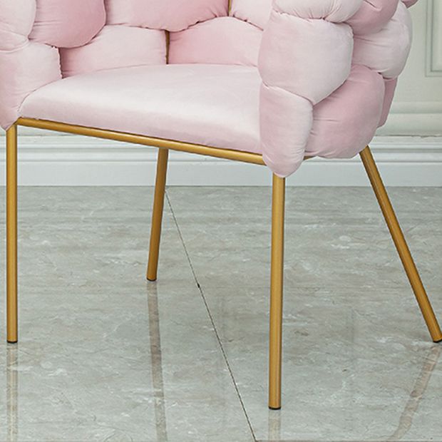 Glam Metal Dining Room Chair Velvet Dining Side Chair for Home Use Clearhalo 'Dining Chairs' 'Dining Tables & Seating' 'dining_chair' 'furn' 'furn_dining_chair' 'Furniture' 'Kitchen & Dining Furniture' 1200x1200_c7e5b18e-7e48-45ce-a0ba-9acfcab68334