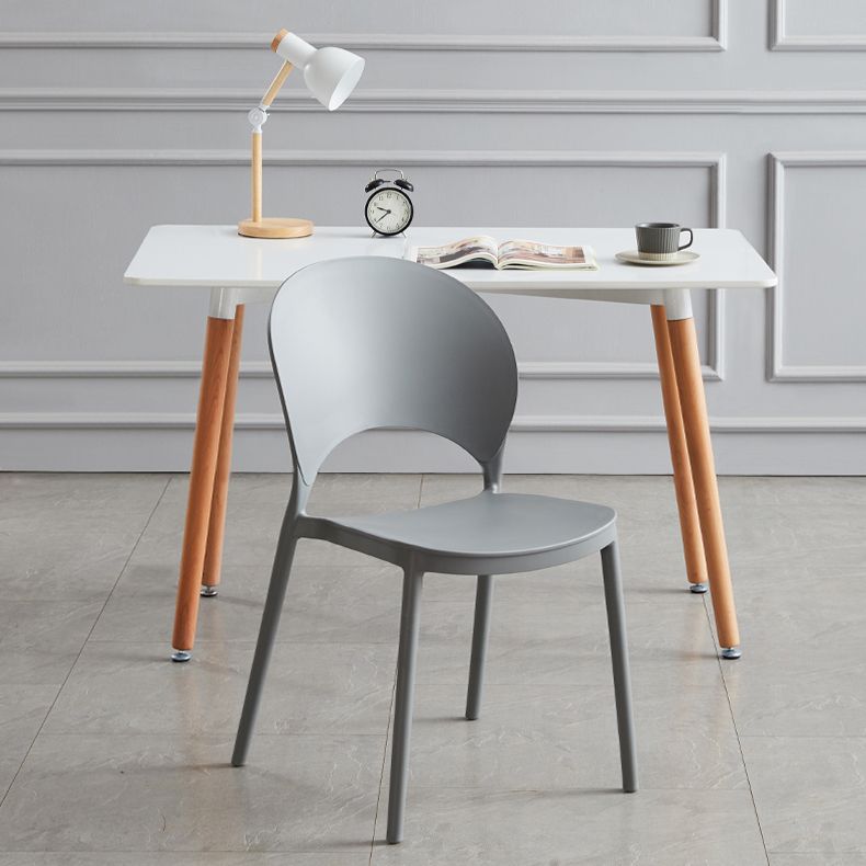 Home Nordic Stackable Side Chair Open Back Plastic Kitchen Dining Room Chair Clearhalo ' kitchen&dining_furn' 'Dining Chairs' 'Dining Tables & Seating' 'dining_chair' 'furn' 'furn_dining_chair' 'Furniture' 'furniture_dining_chair' 'Kitchen & Dining Furniture' 'kitchen' 1200x1200_c7e61624-134e-4de8-a03d-f4e4e0236d85