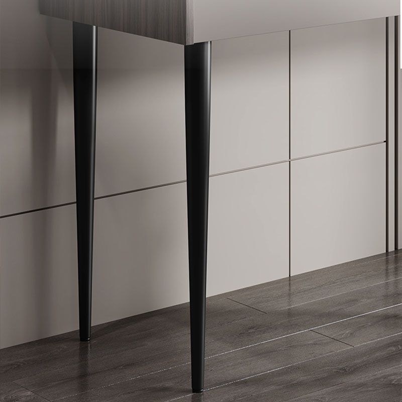 Contemporary Marble Office Desk Parsons With Metal Legs Writing Desk Clearhalo 'furn' 'furn_office_desk' 'Furniture' 'Office Desks' 'Office Furniture' 'office_desk' 1200x1200_c7e6b4b8-435b-48e4-b73d-40d54ff7caa5