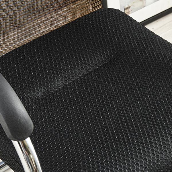 Modern Style Microfiber Office Chair Chrome Metal Base Desk Chair Clearhalo 'furn' 'furn_office_chair' 'Furniture' 'Office Chairs' 'Office Furniture' 'office_chair' 1200x1200_c7ea431c-a793-4d0a-8f79-dc20779dc833