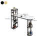 Glam Pub Table Specialty Bar Height Bar Table with Wine Rack Clearhalo 'Bar Furniture' 'Bar Tables' 'bar_tables' 'furn' 'furn_bar_tables' 'Furniture' 'Kitchen & Dining Furniture' 1200x1200_c7ea6748-c904-4483-8754-b7aeea28f707
