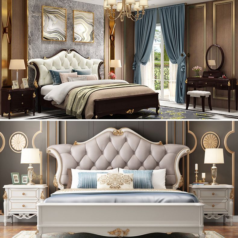 2 cassetti tavolo da notte in legno massiccio tradizionale comodino, 23,6 "di altezza