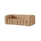 Brone Contemporary  Wool Sofa with Biscuit Back and Tuxedo Arm