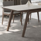 Modern 1/4/5/7 Pieces Dining Room Table Rectangle Stone Furniture in White Clearhalo 'Dining Room Sets' 'Dining Tables & Seating' 'dining_room_set' 'furn' 'furn_dining_room_set' 'Furniture' 'Kitchen & Dining Furniture' 1200x1200_c7eed1ee-a66a-4f58-9df8-f197159bfaca