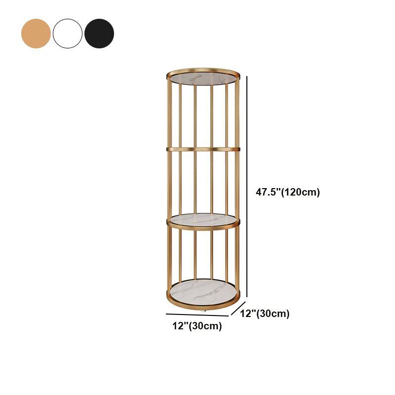 Scandinavian Metal Corner Bookshelf Open Vertical Bookshelf for Living Room Clearhalo 'Bookcases' 'furn' 'furn_bookcases' 'Furniture' 'furniture_bookcases' 'kitchen' 'kitchen_bookcases' 'Living Room Furniture' 'Office Furniture' 1200x1200_c7f0035c-6795-4bb5-8057-71ffd65ed359