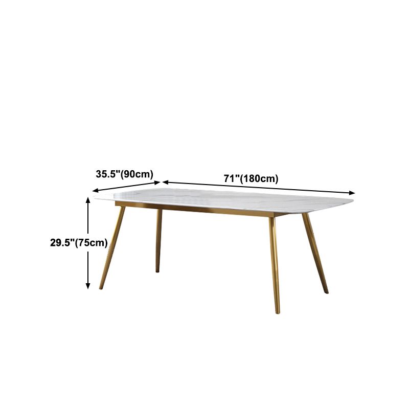 Modern 1/4/5/7 Pieces Furniture Sintered Stone Dining Set for Kitchen with Metal Legs Clearhalo 'Dining Room Sets' 'Dining Tables & Seating' 'dining_room_set' 'furn' 'furn_dining_room_set' 'Furniture' 'furniture_dining_room_set' 'Kitchen & Dining Furniture' 'kitchen&dining_furn' 'kitchen' 1200x1200_c7f1311b-49e8-4ad1-a019-879768e863a1