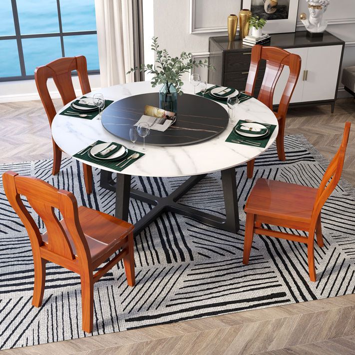 Rubber Wood Kitchen Dining Side Chair Contemporary Slat Back Side Chair Clearhalo 'Dining Chairs' 'Dining Tables & Seating' 'dining_chair' 'furn' 'furn_dining_chair' 'Furniture' 'Kitchen & Dining Furniture' 1200x1200_c7f25783-6818-458b-b877-e4eeb4a78d6a