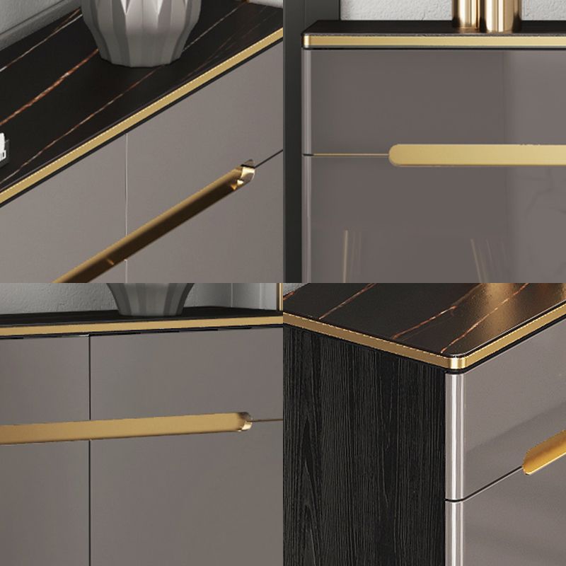 Wood Dining Room Sideboard Cabinet Glam Credenza with Drawers and Storage Clearhalo 'buffet_sideboard' 'Buffets & Sideboards' 'furn' 'furn_buffet_sideboard' 'Furniture' 'furniture_buffet_sideboard' 'Kitchen & Dining Furniture' 1200x1200_c7f26124-5db9-432e-862e-9993f2d23fe2