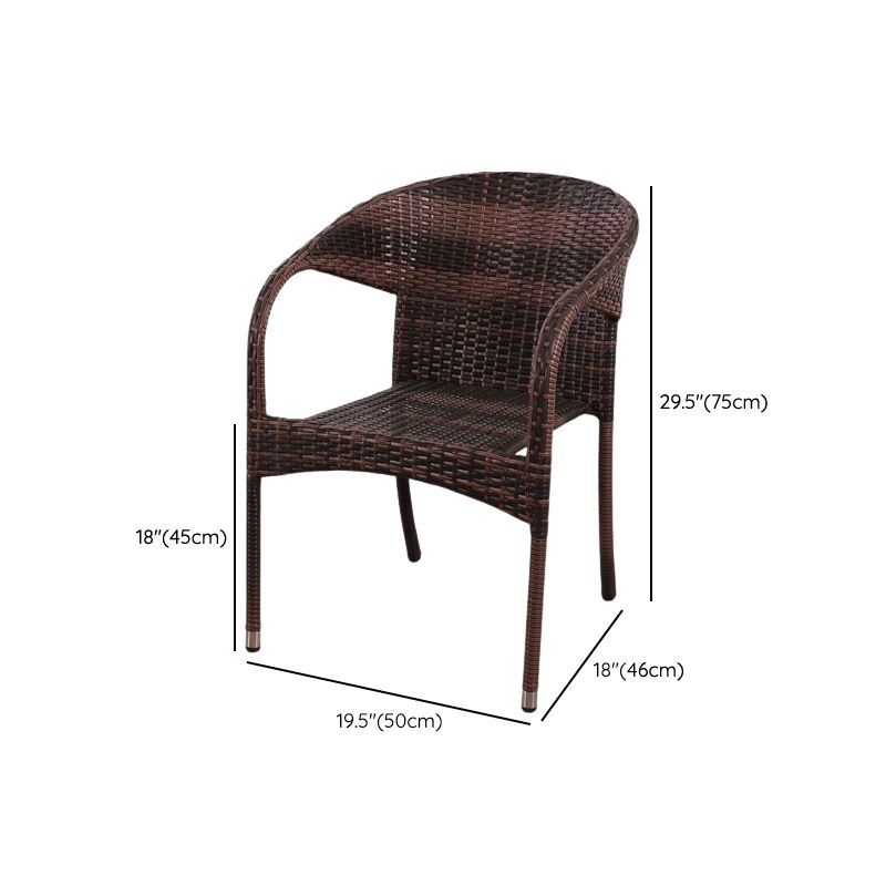 Eigentijdse stijl armstoel plastic dineren accentstoel voor eetkamer