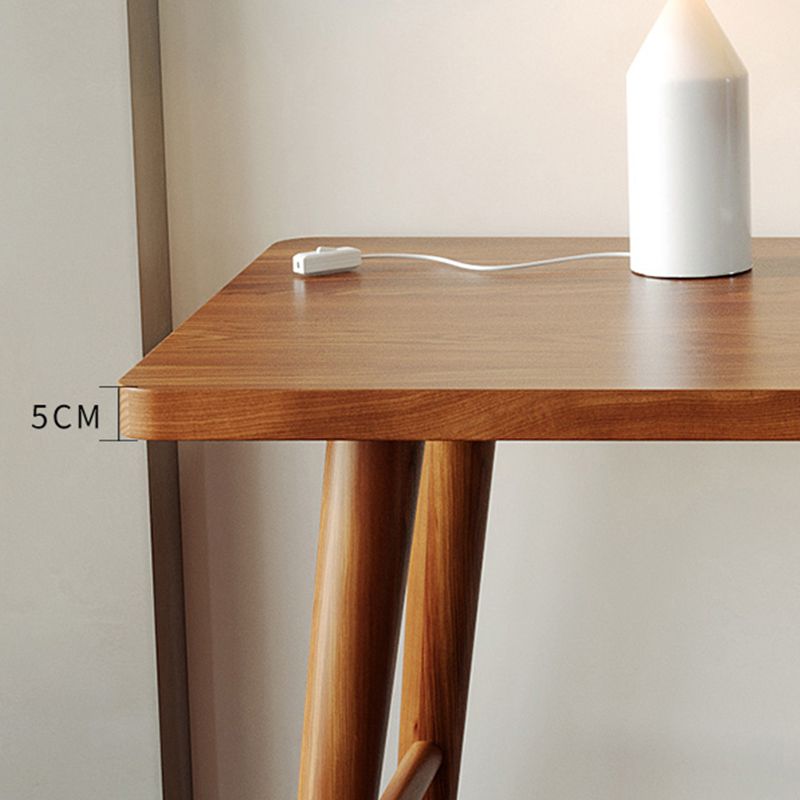 Modern Writing Desk Solid Wood Rectangle Office Desk with H-Base Clearhalo 'furn' 'furn_office_desk' 'Furniture' 'Office Desks' 'Office Furniture' 'office_desk' 1200x1200_c7f4a803-bc6e-43d3-b2e6-444709230e00