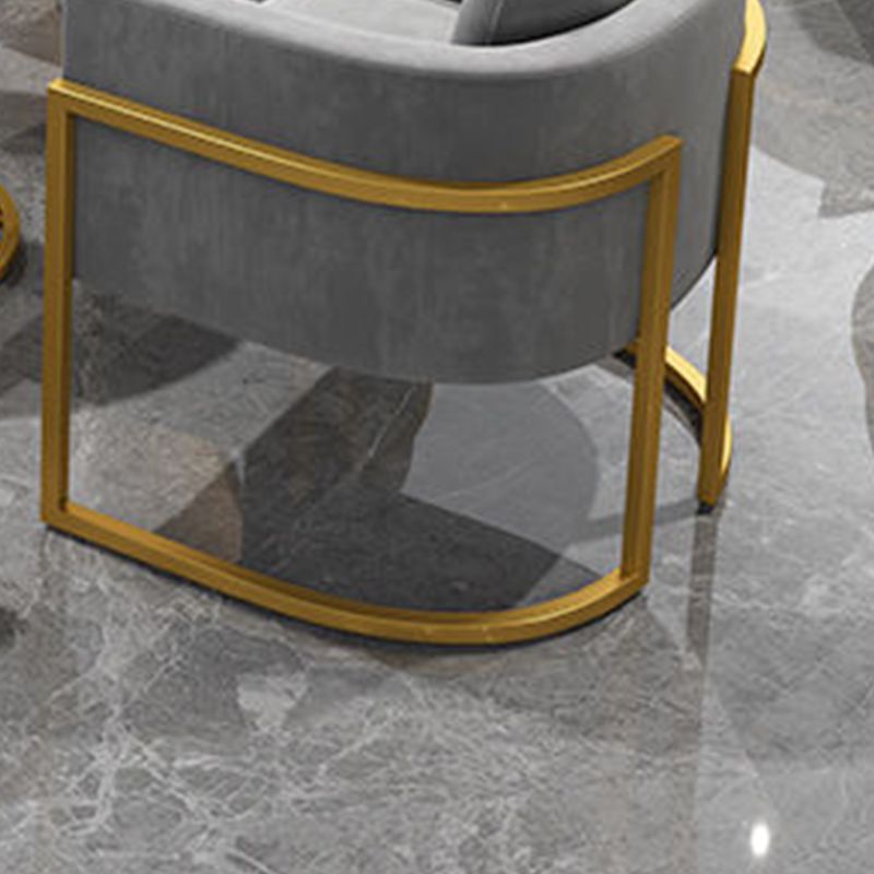 Divano moderno di velluto in oro moderno braccio smoking loveat stile contemporaneo