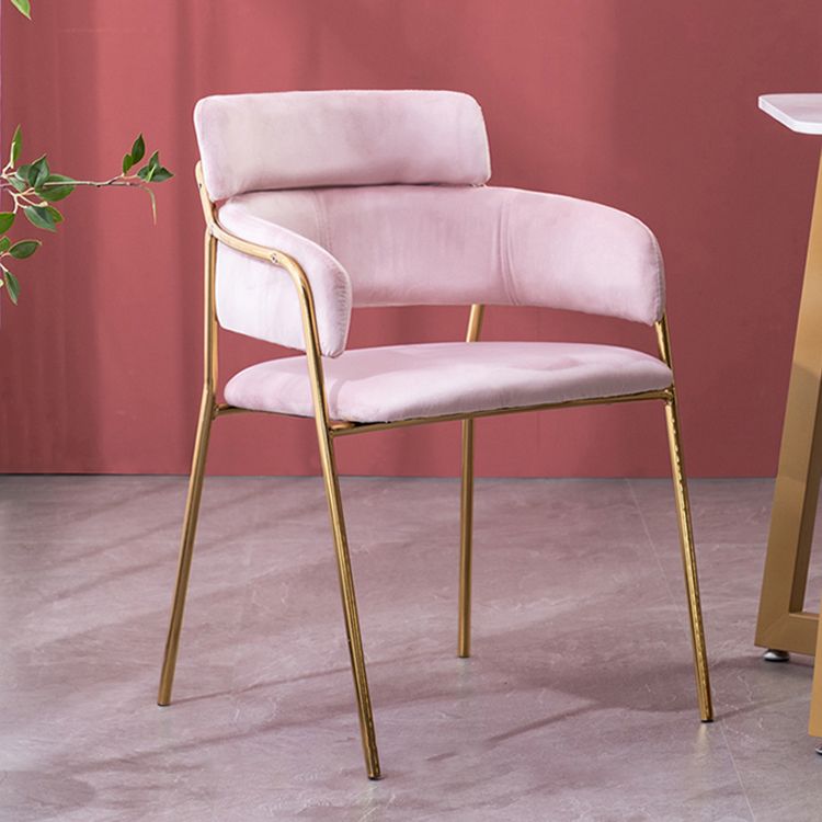 Glam Velvet Dining Room Chairs Open Back Dining Side Chair for Restaurant Use Clearhalo ' kitchen&dining_furn' 'Dining Chairs' 'Dining Tables & Seating' 'dining_chair' 'furn' 'furn_dining_chair' 'Furniture' 'furniture_dining_chair' 'Kitchen & Dining Furniture' 'kitchen' 1200x1200_c7f6cc5d-5dfc-4448-817a-7a19a1a9444a