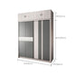 Sliding Wardrobe Closet with Shelves Modern Wardrobe Armoire Clearhalo 'Armoires & Wardrobes' 'armoires_wardrobes' 'Bedroom Furniture' 'furn' 'furn_armoires_wardrobes' 'Furniture' 1200x1200_c7f7d58e-ac53-4c9b-ae6f-dd89f5cca6e6