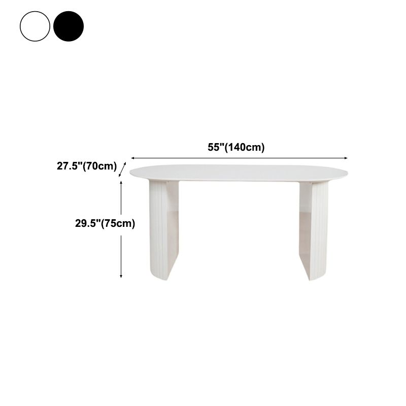 Irregular Shape Dining Table for Restaurant Solid Wood Island Table with Double Pedestal Clearhalo 'Dining Tables & Seating' 'Dining Tables' 'dining_table' 'furn' 'furn_dining_table' 'Furniture' 'furniture_dining_table' 'Kitchen & Dining Furniture' 'kitchen' 'kitchen_dining_table' 1200x1200_c7f90b8e-4331-41d9-9cb8-f70178b656a3