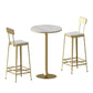 Modern Style Bar Table Set 1/3 Pieces Stone Round Bistro Set for Indoor Clearhalo 'Bar Furniture' 'furn' 'furn_home_bar_bar_sets' 'Furniture' 'Home Bars & Bar Sets' 'home_bar_bar_sets' 'Kitchen & Dining Furniture' 1200x1200_c7fab6b3-5521-4a24-aa39-792db5f47bb3