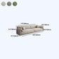 Sofa de terciopelo 37.40 "D x 31.49" H Sofá de brazo superior de almohada para sala de estar