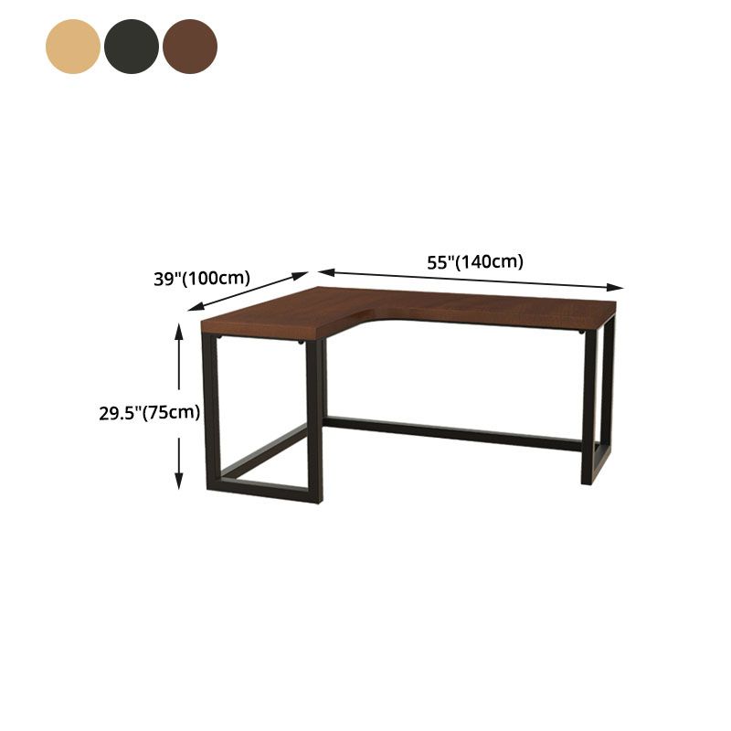 Solid Pinewood Home Writing Table Industrial L-Shape Office Table Clearhalo 'furn' 'furn_office_desk' 'Furniture' 'Office Desks' 'Office Furniture' 'office_desk' 1200x1200_c7fb6b95-2433-46bd-a828-28612c7d2081