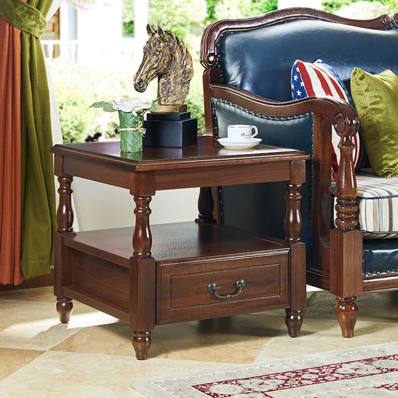 Traditional Ashwood Side End Table Lacquered Sofa End Table for Living Room Clearhalo 'Coffee & Accent Tables' 'End & Side Tables' 'end_side_table' 'end_side_tables' 'furn' 'furn_end_side_tables' 'Furniture' 'furniture_end_side_table' 'Living Room Furniture' 1200x1200_c7fc8344-4342-4384-8960-decce3b68bd4