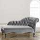 Living Room Rolled Arms Chaise Modern Style Velvet Chaise with Two Arms Clearhalo 'Chairs & Seating' 'Chaise Lounge' 'chaise_lounge' 'furn' 'furn_chaise_lounge' 'Furniture' 'Living Room Furniture' 1200x1200_c7fe0ae9-3c89-4690-971e-cda77a06ca4a