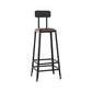 Ensemble de Table de Bar industriel 1/6 pièces, Table de comptoir rectangulaire en bois de pin avec tabourets hauts