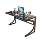 Modern Style Glass Computer Desk Rectangular Shape Task Table with 2-Legs for Home Clearhalo 'furn' 'furn_office_desk' 'Furniture' 'Office Desks' 'Office Furniture' 'office_desk' 1200x1200_c7ffbe56-84c4-47dd-a8ed-e039d3c38d78