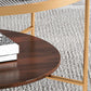 Contemporary 4 Legs Glass Top with Storage Shelf Round Single Coffee Table Clearhalo 'Coffee & Accent Tables' 'Coffee Tables' 'coffee_tables' 'furn' 'furn_coffee_tables' 'Furniture' 'Living Room Furniture' 1200x1200_c7ffdf5f-195c-4774-a1a1-67b66feefa8e