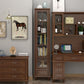 Mid-Century Modern Pine Storage Cabinet Solid Wood Brown Storage Cabinet with Drawer Clearhalo 'Cabinets & Chests' 'cabinets_chests' 'furn' 'furn_cabinets_chests' 'Furniture' 'Living Room Furniture' 1200x1200_c800b4eb-f0bb-4fb6-8e06-e16de62f5b7d