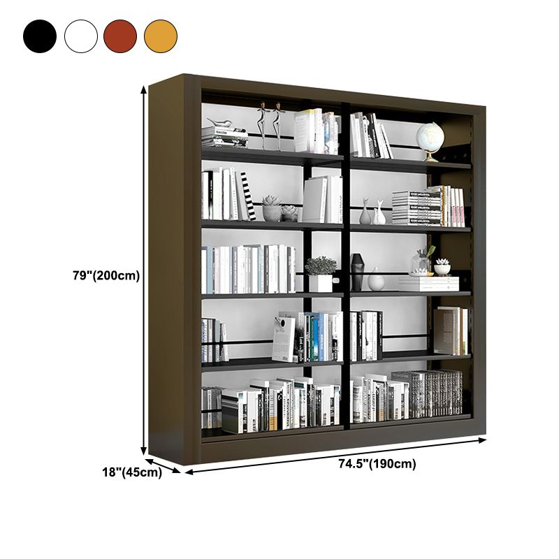 Open Bookshelf Modern Minimalist Iron Bookcase Home Floor Bookcase Steel Storage Rack