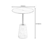 Tavolo da tavolo da golf di piedistallo contemporaneo Tavolo laterale per camera da letto