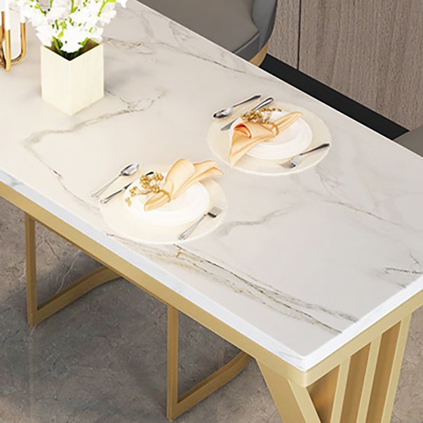 Contemporary Stone Top Bar Counter Rectangle Bar Counter with Sled Base Clearhalo 'Bar Furniture' 'Bar Tables' 'bar_tables' 'furn' 'furn_bar_tables' 'Furniture' 'furniture_bar_tables' 'Kitchen & Dining Furniture' 1200x1200_c8035177-bad6-4381-8ec6-b8dcfd811298