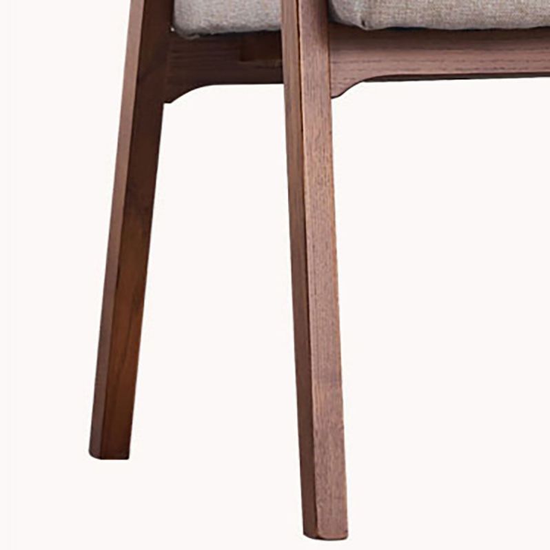 Traditional Wood Dining Chair for Home Use Solid Back Cushioned Chair with Arm Clearhalo ' kitchen&dining_furn' 'Dining Chairs' 'Dining Tables & Seating' 'dining_chair' 'furn' 'furn_dining_chair' 'Furniture' 'furniture_dining_chair' 'Kitchen & Dining Furniture' 'kitchen' 1200x1200_c80396bb-22a0-42f8-a2e1-2a661cad168c