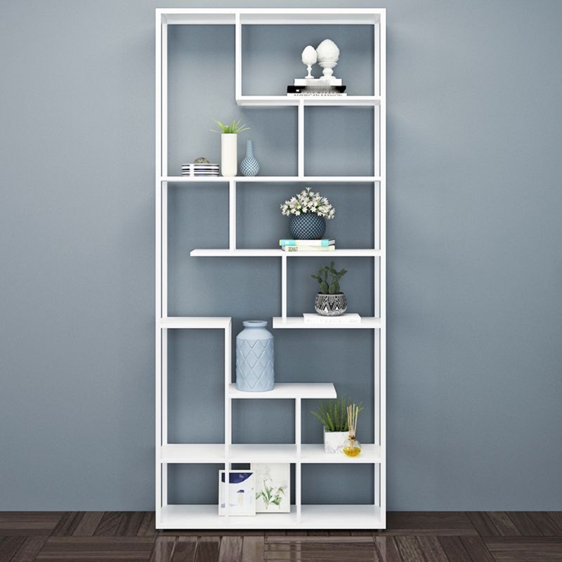 80.71"H Bookcase Open Back Contemporary Style Bookshelf for Office Home Clearhalo 'Bookcases' 'furn' 'furn_bookcases' 'Furniture' 'furniture_bookcases' 'Office Furniture' 1200x1200_c804c4cd-de94-4b88-a7b5-3f89a4510365
