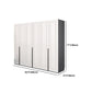 Modern Style Wooden Wardrobe Soft Close Door Wardrobe Closet with Drawer