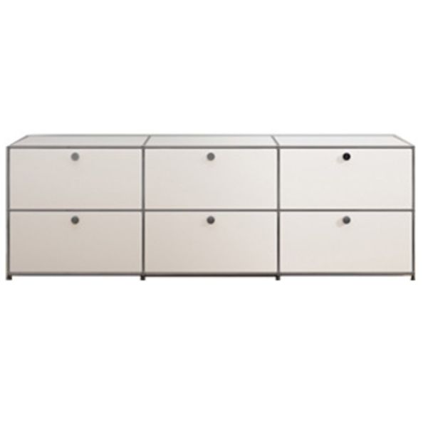 Siete board in metallo moderno in metallo bianco sideboard per soggiorno per soggiorno