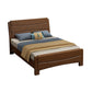 Traditional Rubberwood Panel Rectangular with Headboard Panel Bed