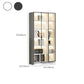 Modern Engineered Wood Bookshelf Closed Back Bookcase with Shelves